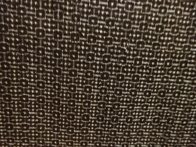 JAPANESE KIMONO / ANTIQUE MENS KIMONO / SILK / DORO OSHIMA TSUMUGI / WOVEN SQUARE